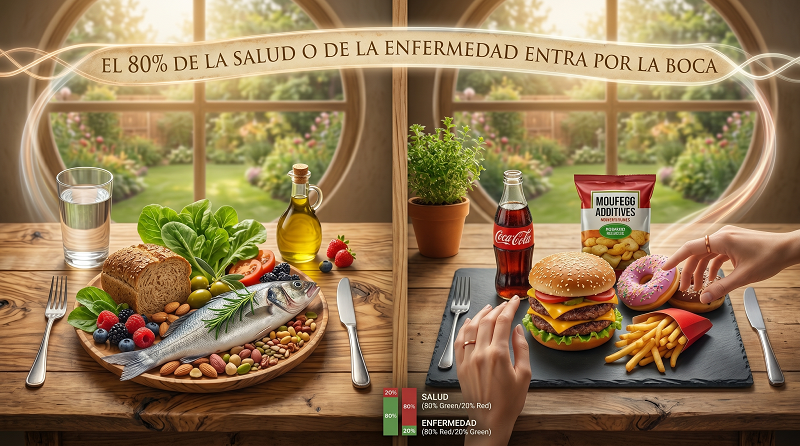 El 80% de la salud o de la enfermedad entra por la boca