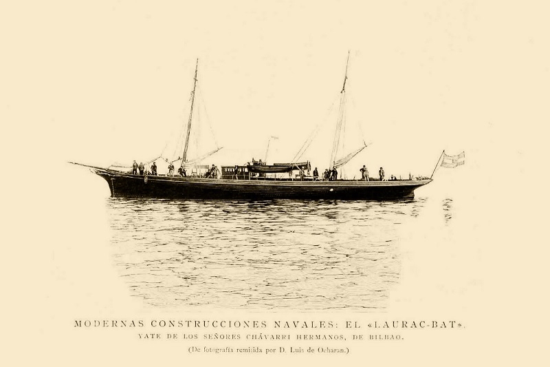 El yate Laurac-Bat de los hermanos Chávarri