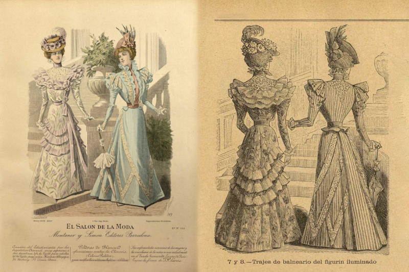 Trajes de balneario. El Salón de la Moda (5 de julio de 1897)