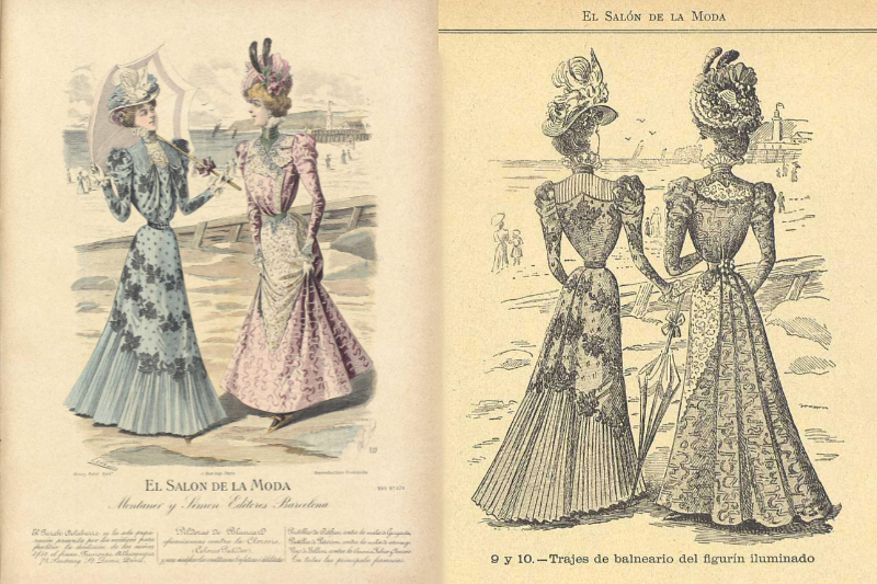 Trajes de balneario. El Salón de la Moda (4 de julio de 1898)
