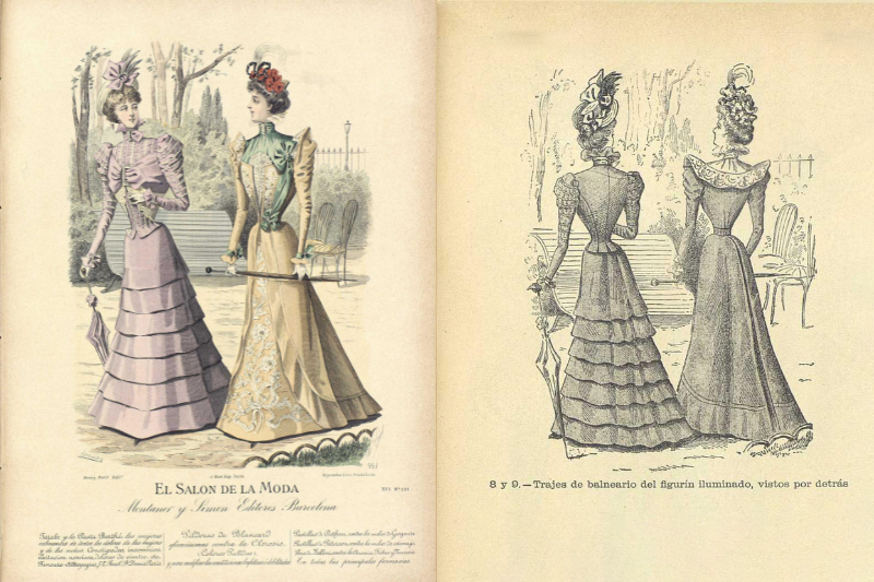 Trajes de balneario. El Salón de la Moda (1 de agosto de 1898)