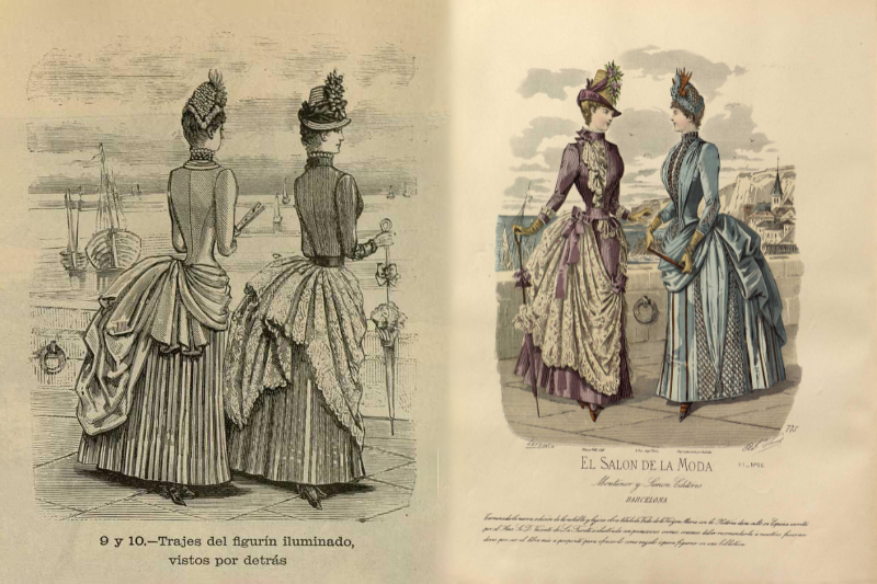 Trajes para establecimientos balnearios. El Salón de la Moda (1886)