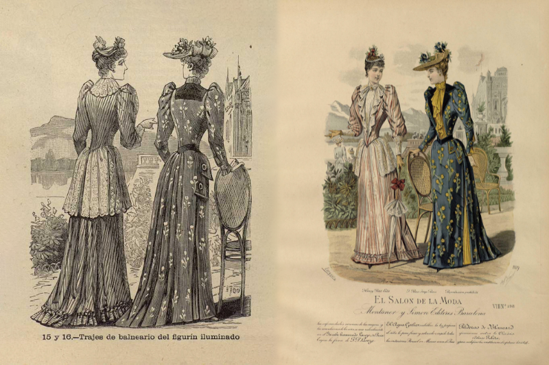 Trajes de balneario. El Salón de la Moda (27 de julio de 1891)