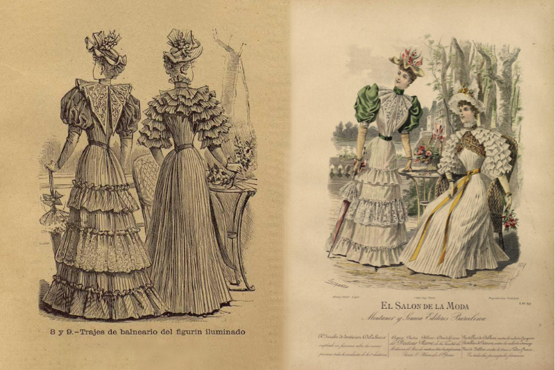 Trajes de balneario. El Salón de la Moda (12 de junio de 1893)