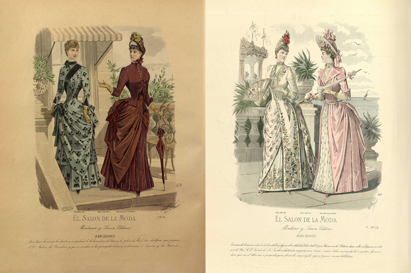 Trajes de playa y trajes de balneario. El Salón de la Moda (1884 y 1888)