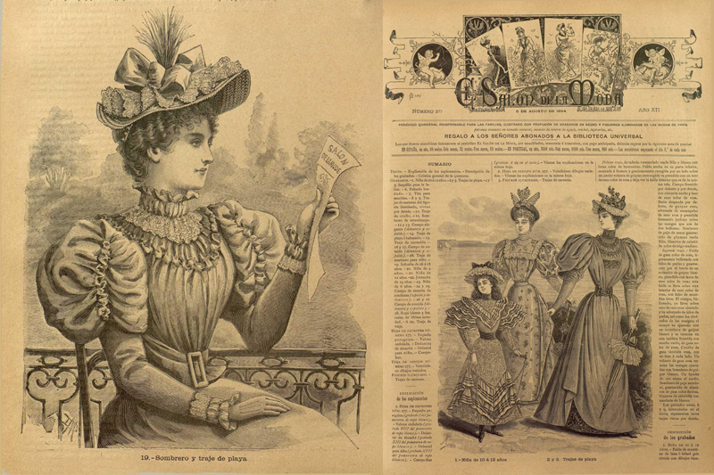 Trajes de playa. El Salón de la Moda (6 de agosto y 23 de julio de 1894)