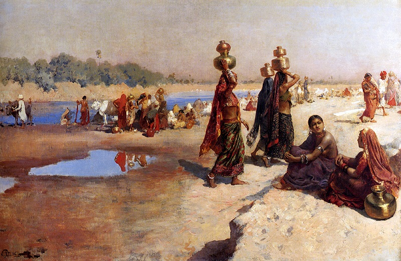 Aguadoras en el Ganges. Edwin Lord Weeks (siglo XX)