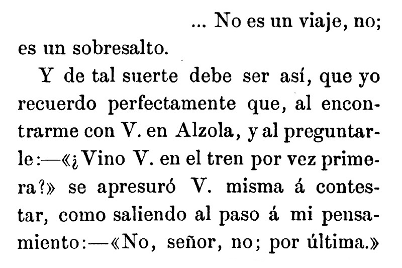 Experiencia de su viaje en tren de Emma de Madrazo antes de llegar a Alzola en 1893