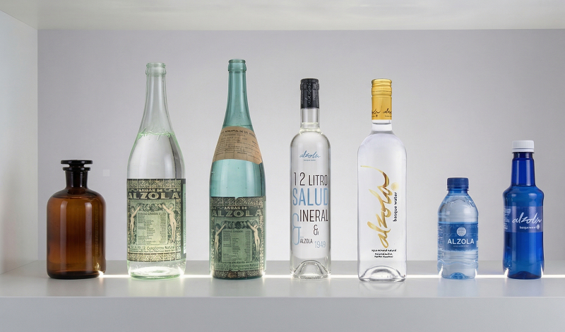 Colección de botellas de agua de Alzola