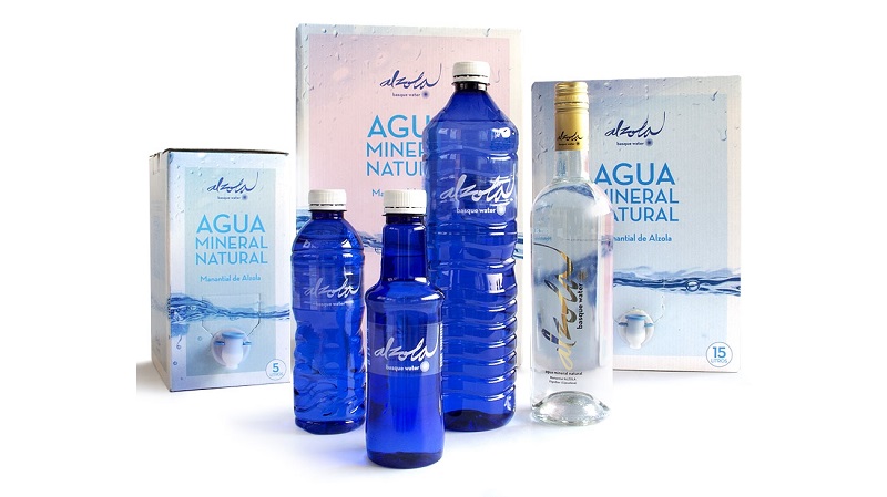 Gama de envases de Alzola Basque Water